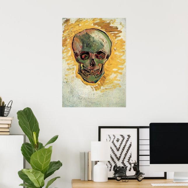 Póster Still Life Skull de Vincent van Gogh (Oficina en casa)