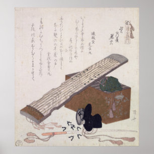 Póster Still Life with a Koto, c.1810