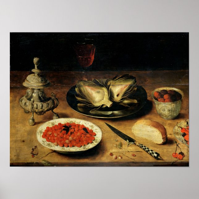 Póster Still Life with an Artichoke (Frente)