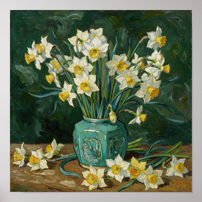 Póster Still Life with Daffodils After Van Gogh (Frente)