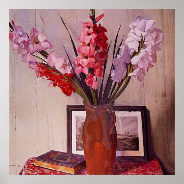 Póster Still Life with Gladioli (Frente)