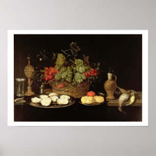 Póster Still Life with Oysters