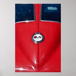 Póster Sting Ray, Corvette de 1963