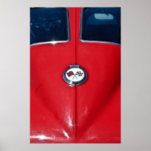 Póster Sting Ray, Corvette de 1963