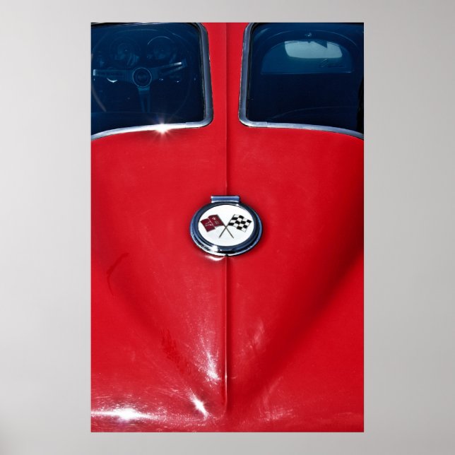 Póster Sting Ray, Corvette de 1963 (Frente)