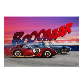 Póster Stingray Grand Sport vs Cheetah V8