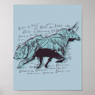 Póster Stock Market Analysis Finance