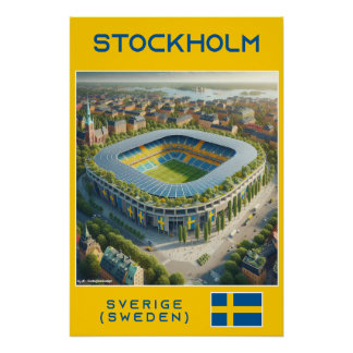 Póster Stockholm Stadium - Ecological Design