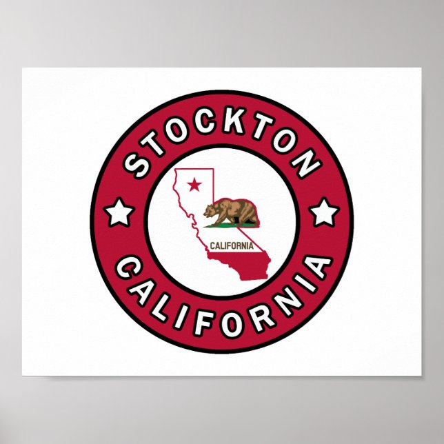 Póster Stockton California (Frente)