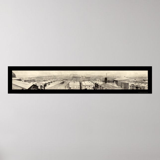 Póster Stockyards Chicago Photo 1899 (Frente)
