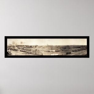 Póster Stockyards South Omaha Photo 1908