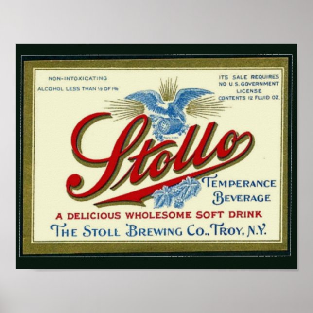 Póster Stollo Vintage Prohibición Bebida (Frente)