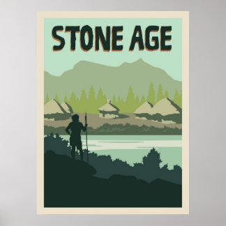 Póster Stone Age Board Game Minimalist Travel Style Ga