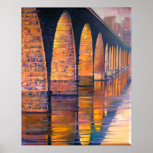 PÓSTER STONE ARCH SUNSET