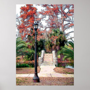 Póster Stone Bridge City Park New Orleans