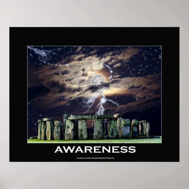Póster STONE HENGE Awareness Motivation Art Poster (Frente)