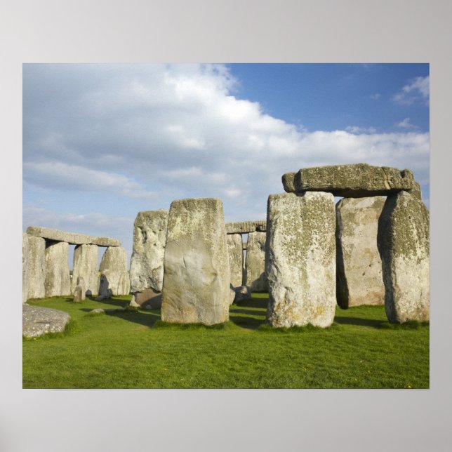 Póster Stonehenge (alrededor de 2500 a. C.), UNESCO World (Frente)