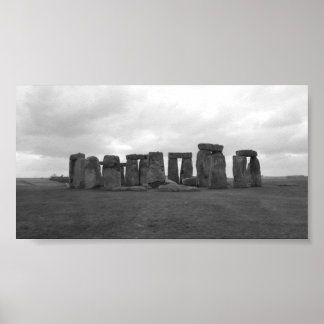 Póster Stonehenge, llanura de Salisbury