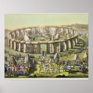 Póster Stonehenge, or a Circular Temple of the Druids, pl