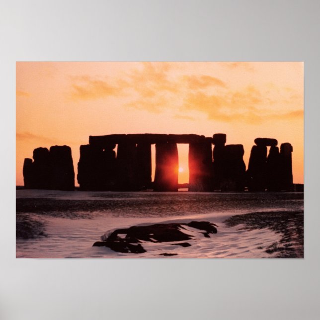 Póster Stonehenge, solsticio de invierno (Frente)