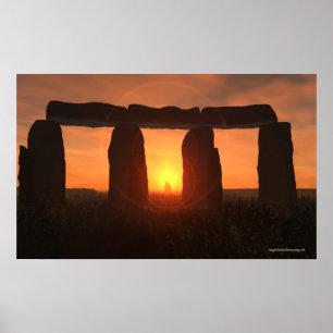 Póster Stonehenge Sunrise Poster