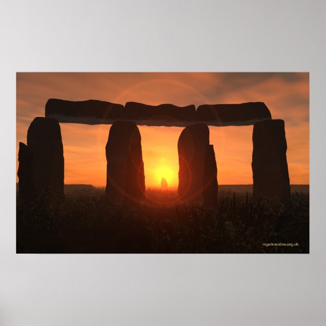 Póster Stonehenge Sunrise Poster (Frente)