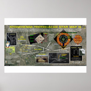 Póster Stonehenge - Taurus Star Map 3