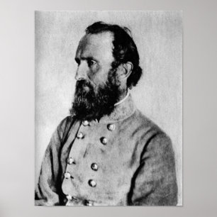 Póster Stonewall Jackson Poster de la Guerra Civil