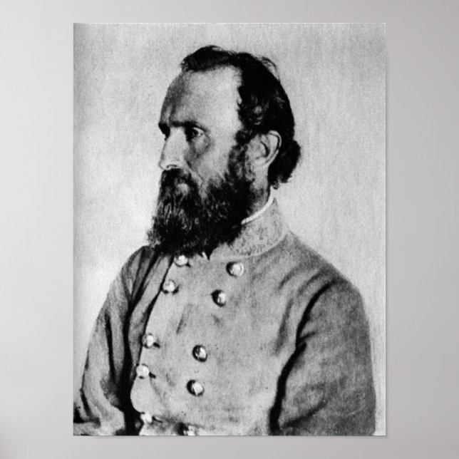 Póster Stonewall Jackson Poster de la Guerra Civil (Frente)