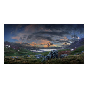 Póster Stoney Pass Sunset - Sendero de Colorado
