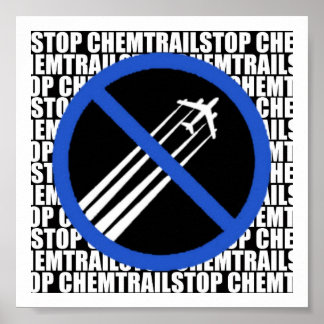 Póster Stop Chemtrails!