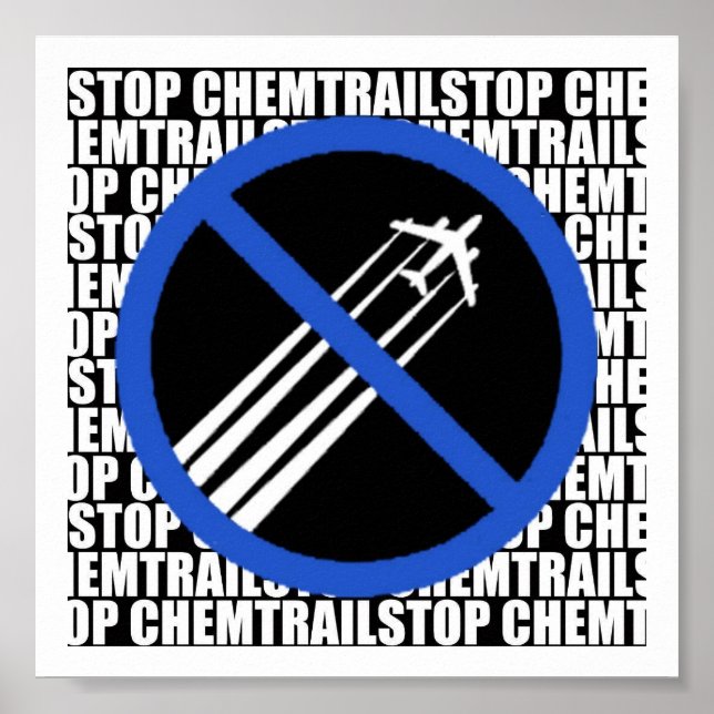 Póster Stop Chemtrails! (Frente)