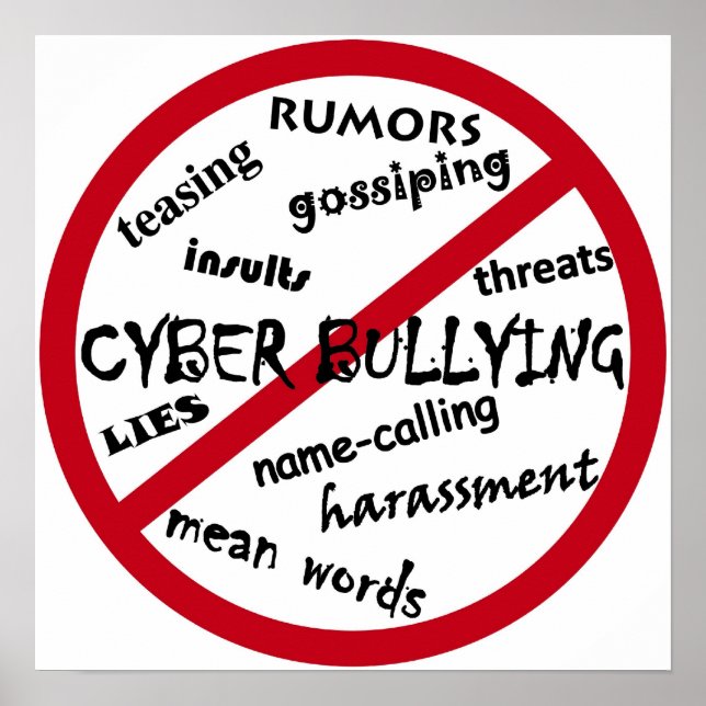 Póster Stop Cyber Bullying (Frente)