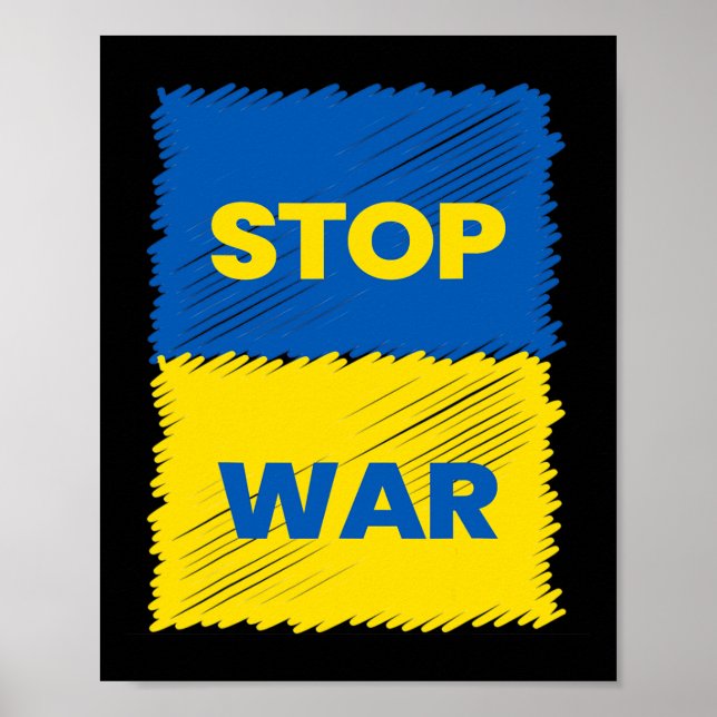 Póster Stop War - Save Ukraine - Stop The War In Ukraine  (Frente)