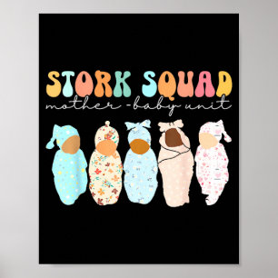 Póster Stork Squad Unidad de Madre y Bebé Madre y Bebé