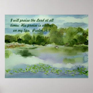 Póster Storm's Comin' summer watercolor, I will praise...