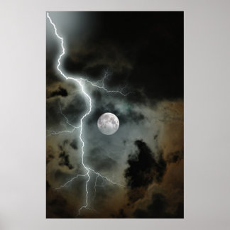 Póster Stormy Moon
