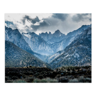 Póster Stormy Mt. Whitney De Alabama Hills Glossy