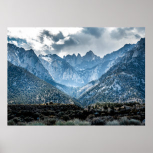 Póster Stormy Mt. Whitney De Alabama Hills Matte