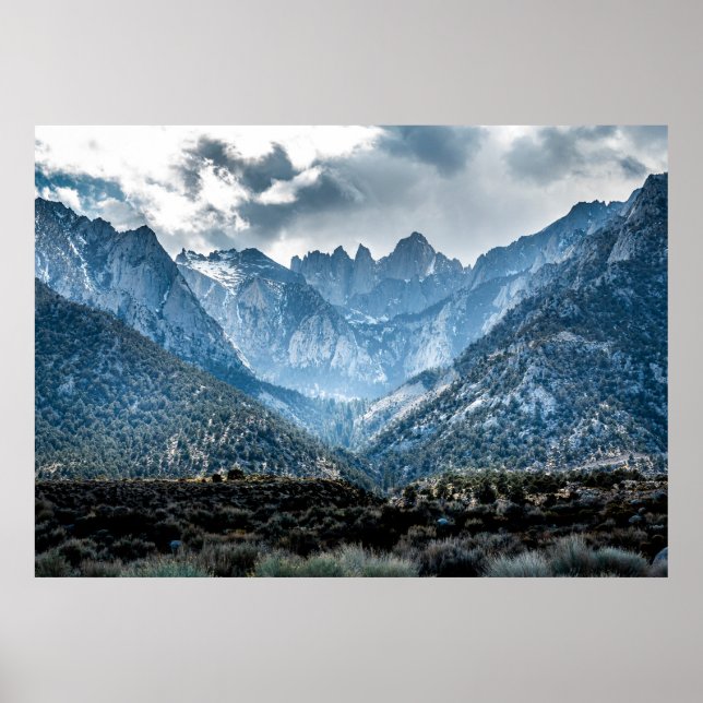 Póster Stormy Mt. Whitney De Alabama Hills Matte (Frente)