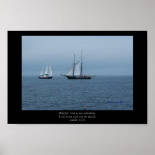 Póster Stormy Waters, Behold, God is my Salvation, Poster