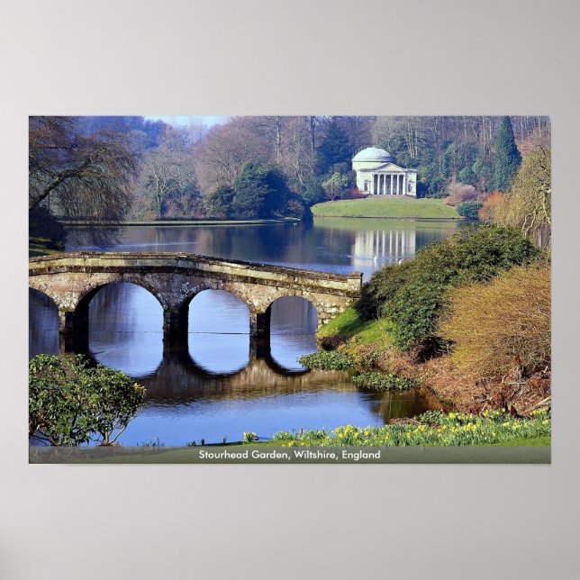 Póster Stourhead Garden, Wiltshire, Inglaterra (Frente)