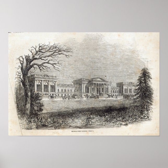 Póster Stowe - the Garden Front (Frente)