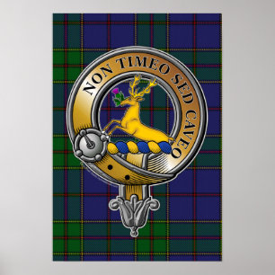 Póster Strachan Tartan & Badge