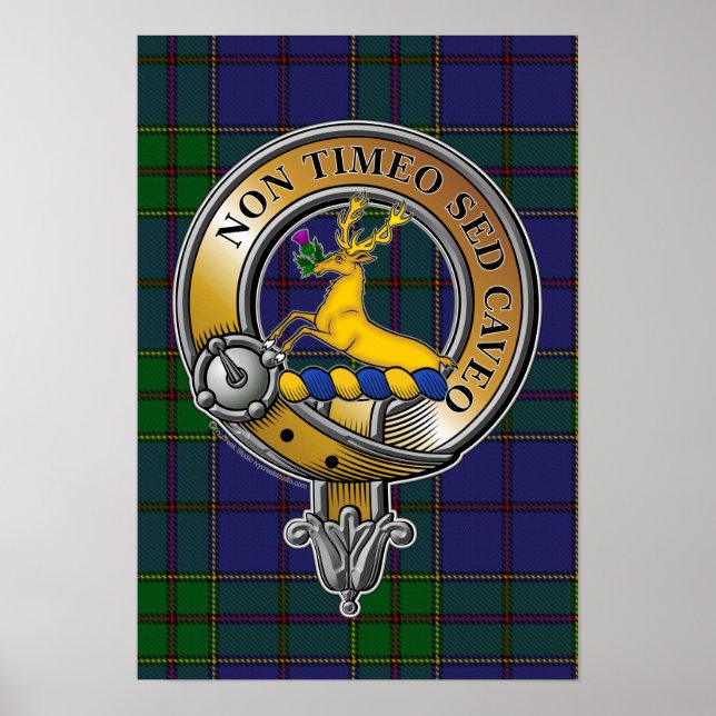 Póster Strachan Tartan & Badge (Frente)