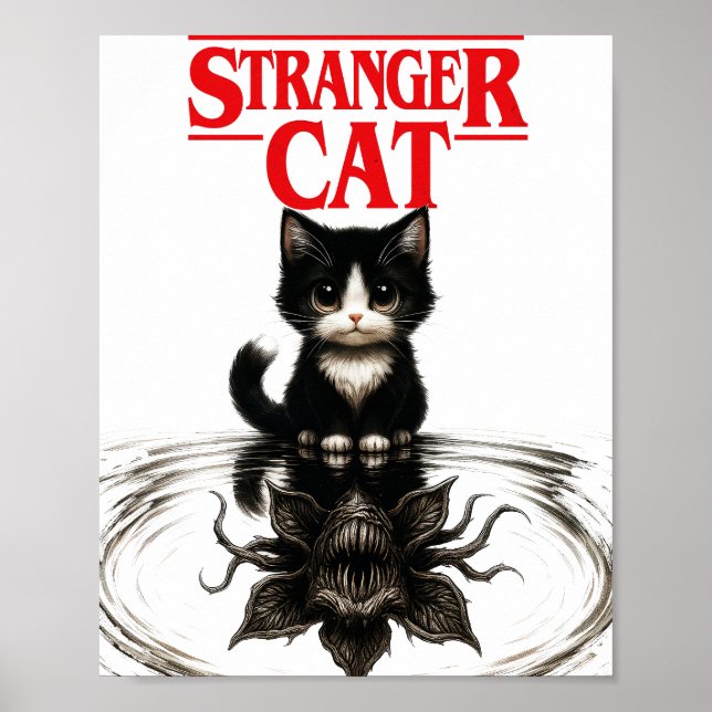 Póster stranger cat (Frente)
