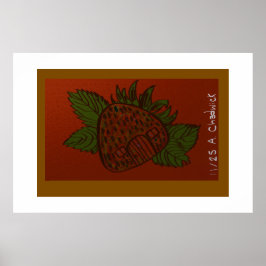 Póster Strawberry Home Sweet Home