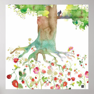 PÓSTER STRAWBERRYROOTS