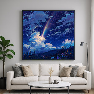 Póster Streak de cielo - Estilo de Ilustracion del cielo 