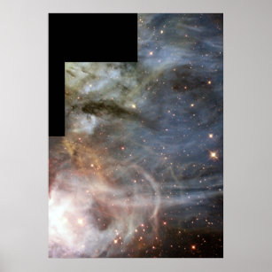 Póster Streamers gaseosos de la flauta Nebula N44C